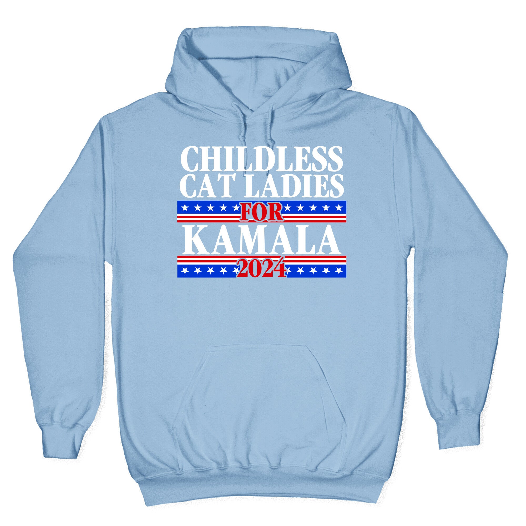 Patriotic Childless Cat Ladies for Kamala Hoodie